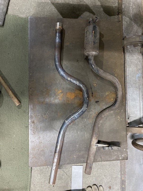 ホンダ Z360 リアマフラー製作の作業写真