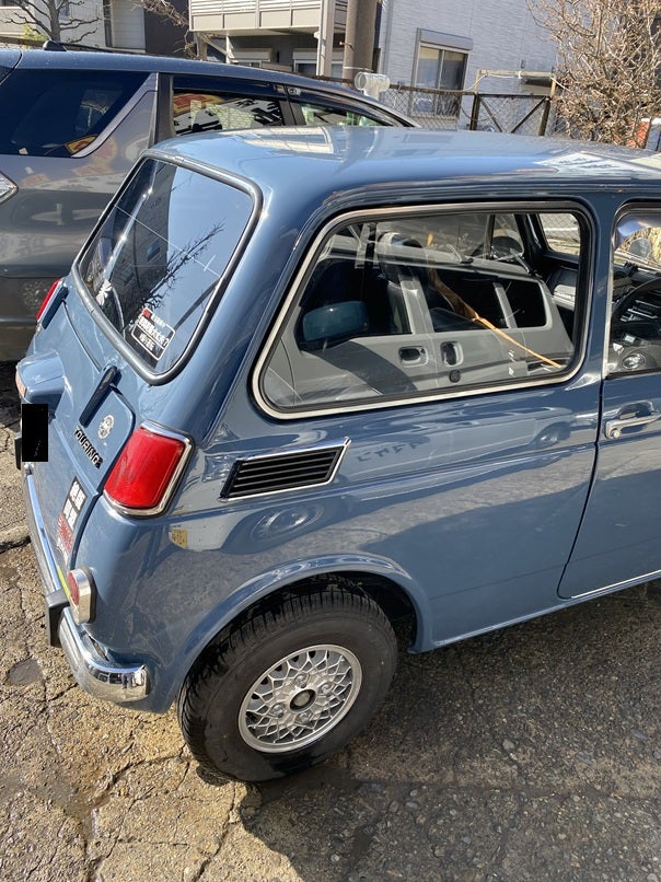 ホンダ N360 リア追突の鈑金の作業写真